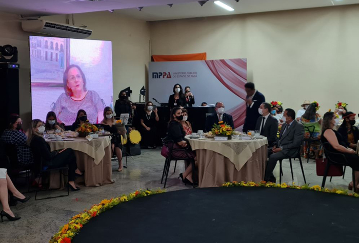 Em vídeo exclusivo gravado para o evento, Maria da Penha emocionou a todos com suas palavras