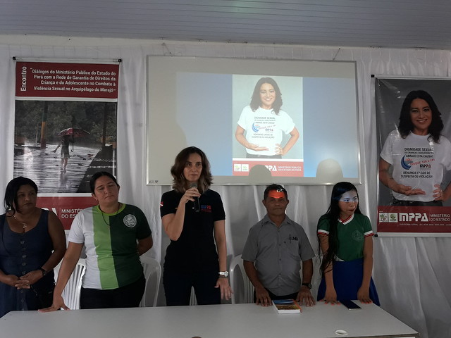 Promotora Patricia Medrado abre a programação do encontro em São Sebastião da Boa Vista Promotora Patricia Medrado abre a programação do encontro em São Sebastião da Boa Vista