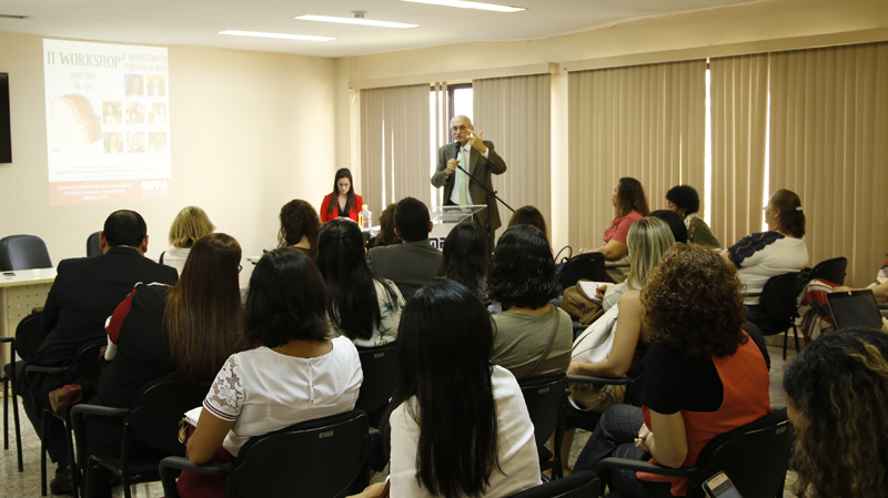 Corregedor-geral do MPPA, Jorge Rocha, fala durante o workshop