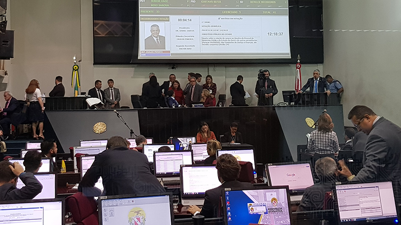 Plenário da Assembleia Legislativa: aprovação unânime do projeto que fortalece o MPPA Plenário da Assembleia Legislativa: aprovação unânime do projeto que fortalece o MPPA