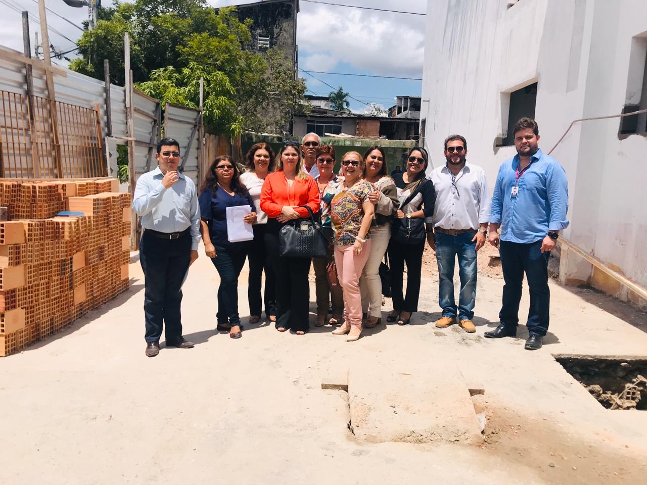Equipe fiscalizou o andamento das obras no hospital Equipe fiscalizou o andamento das obras no hospital