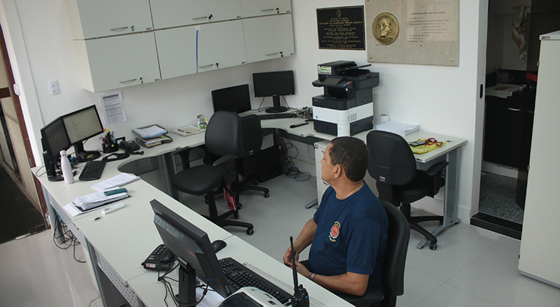 Recepção da Promotoria de Justiça Militar: atendimento normal ao público