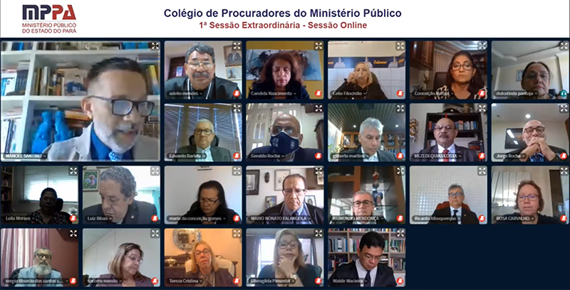 Procurador de Justiça Manoel Santino apresentou o voto sobre a utilização do plenário virtual Procurador de Justiça Manoel Santino apresentou o voto sobre a utilização do plenário virtual