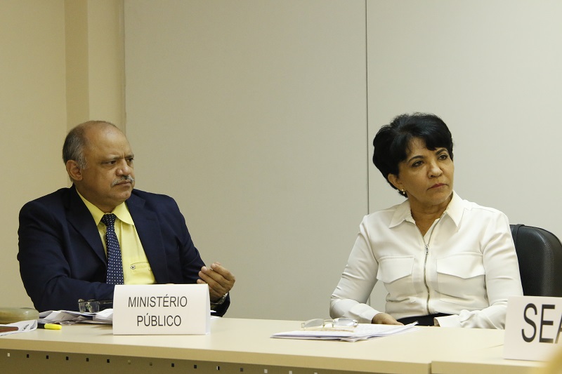 8º promotor de Justiça da Infância e Juventude de Belém, Antônio Lopes Maurício e a 4ª promotora de Justiça de Direitos Constitucionais Fundamentais e dos Direitos Humanos, Maria da Penha de Mattos Buchacra Araújo