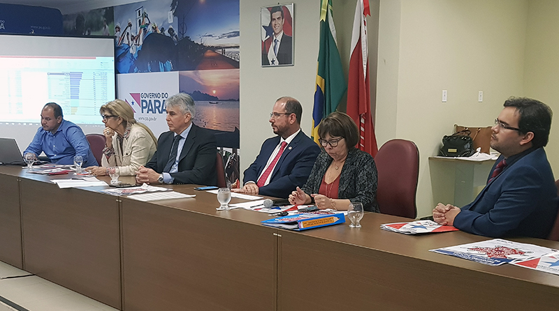 Representantes do Ministério Público e do Governo do Estado reunidos em Belém Representantes do Ministério Público e do Governo do Estado reunidos em Belém