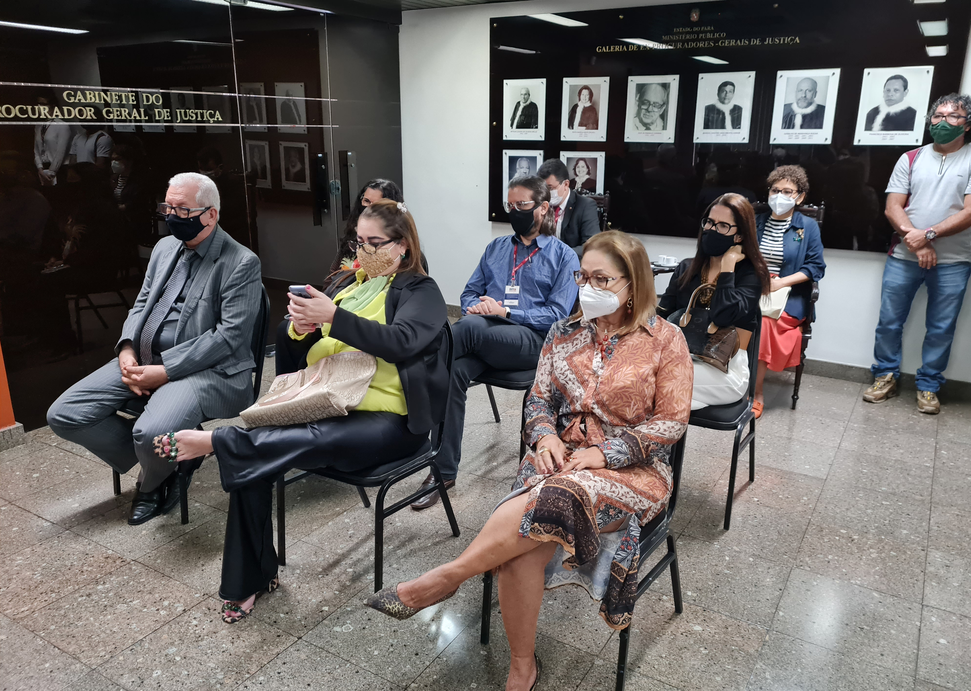 Cerimônia que celebrou o termo de cooperação contou com subprocuradores-gerais e promotores de Justiça
