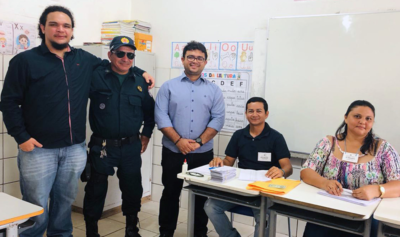 Equipe do MPPA que fiscalizou o processo de votação em Oeiras do Pará