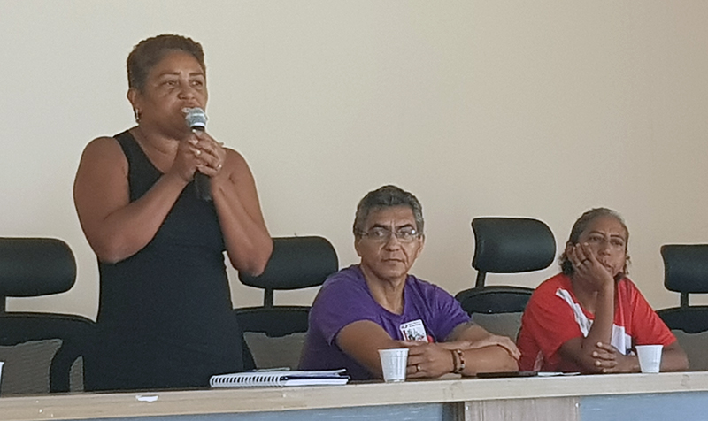 Líderes comunitários se posicionaram contra a continuidade do aterro Líderes comunitários se posicionaram contra a continuidade do aterro