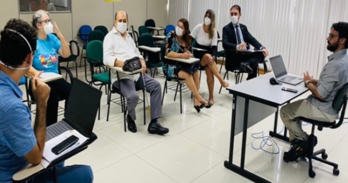Reunião da Promotoria da pessoa com deficiência sobre a campanha de vacinação