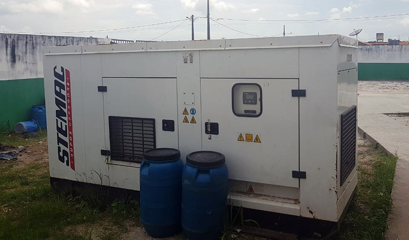 Gerador de energia adquirido para abastecer o hospital: instalado, mas não funciona Gerador de energia adquirido para abastecer o hospital: instalado, mas não funciona