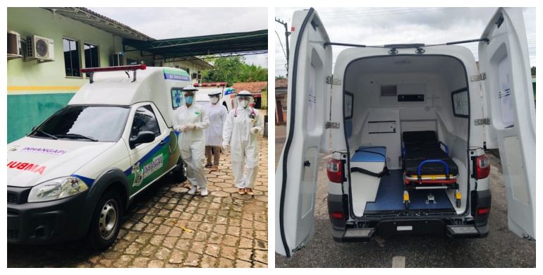 O transporte dos pacientes segue as normas de segurança
