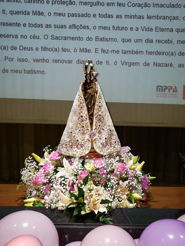Imagem peregrina de Nossa Senhora de Nazaré emocionou devotos