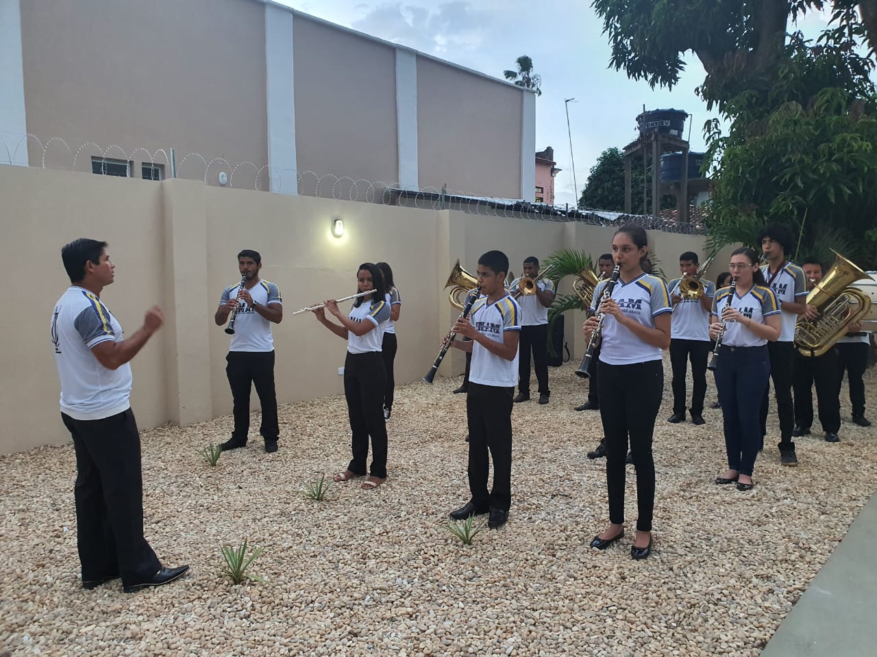 A cerimônia teve a participação especial da Banda Sinfônica Antônio Malato regida pelo maestro Marcelo Tavares A cerimônia teve a participação especial da Banda Sinfônica Antônio Malato regida pelo maestro Marcelo Tavares