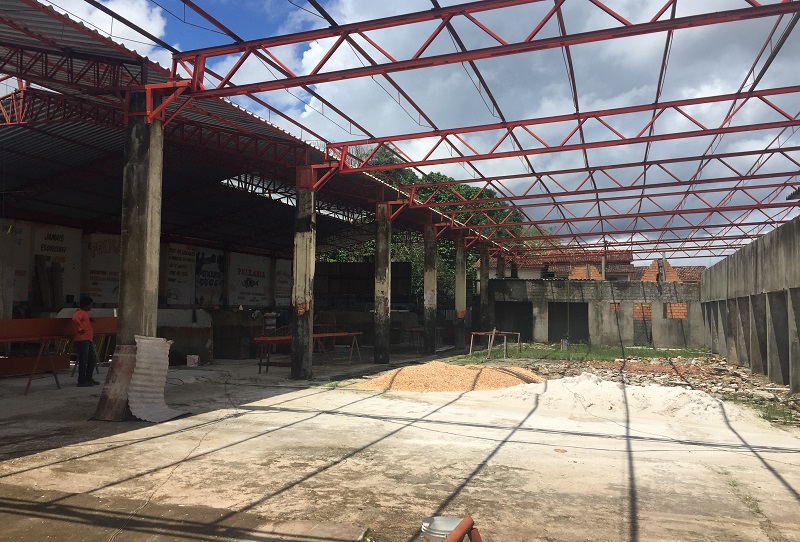 Em visita no dia 23 a promotora encontrou as obras paradas Em visita no dia 23 a promotora encontrou as obras paradas