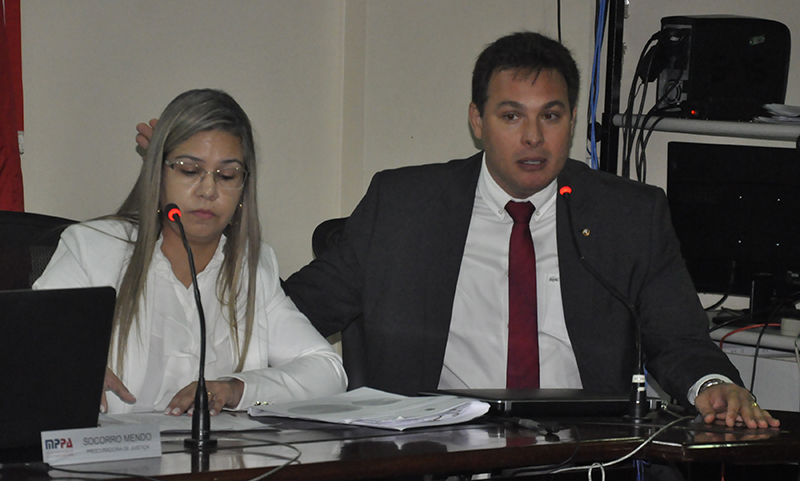 Promotores de Justiça Évelin Staevie e Bruno Fernandes apresentaram os resultados Promotores de Justiça Évelin Staevie e Bruno Fernandes apresentaram os resultados